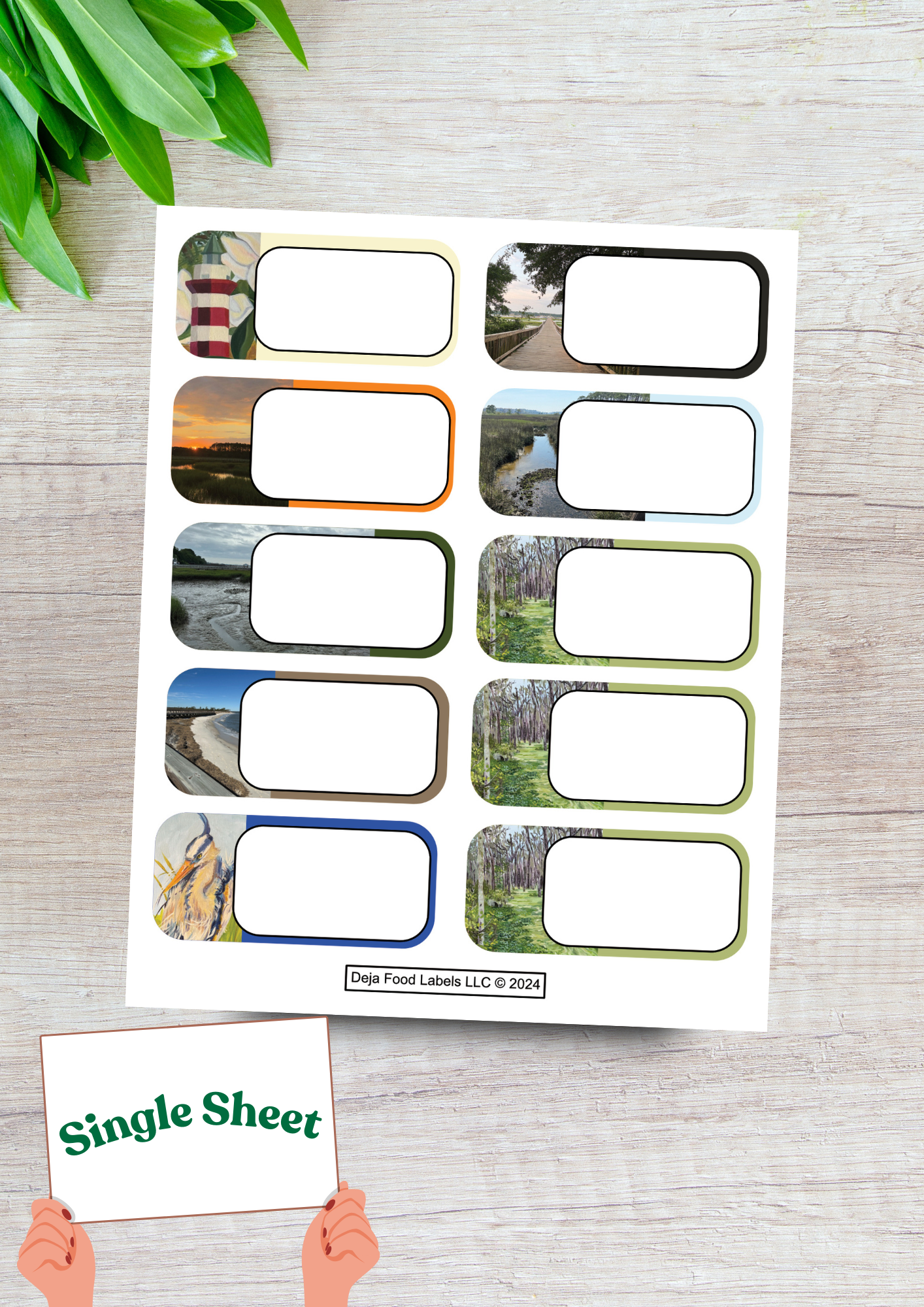 Local edition Deja food labels