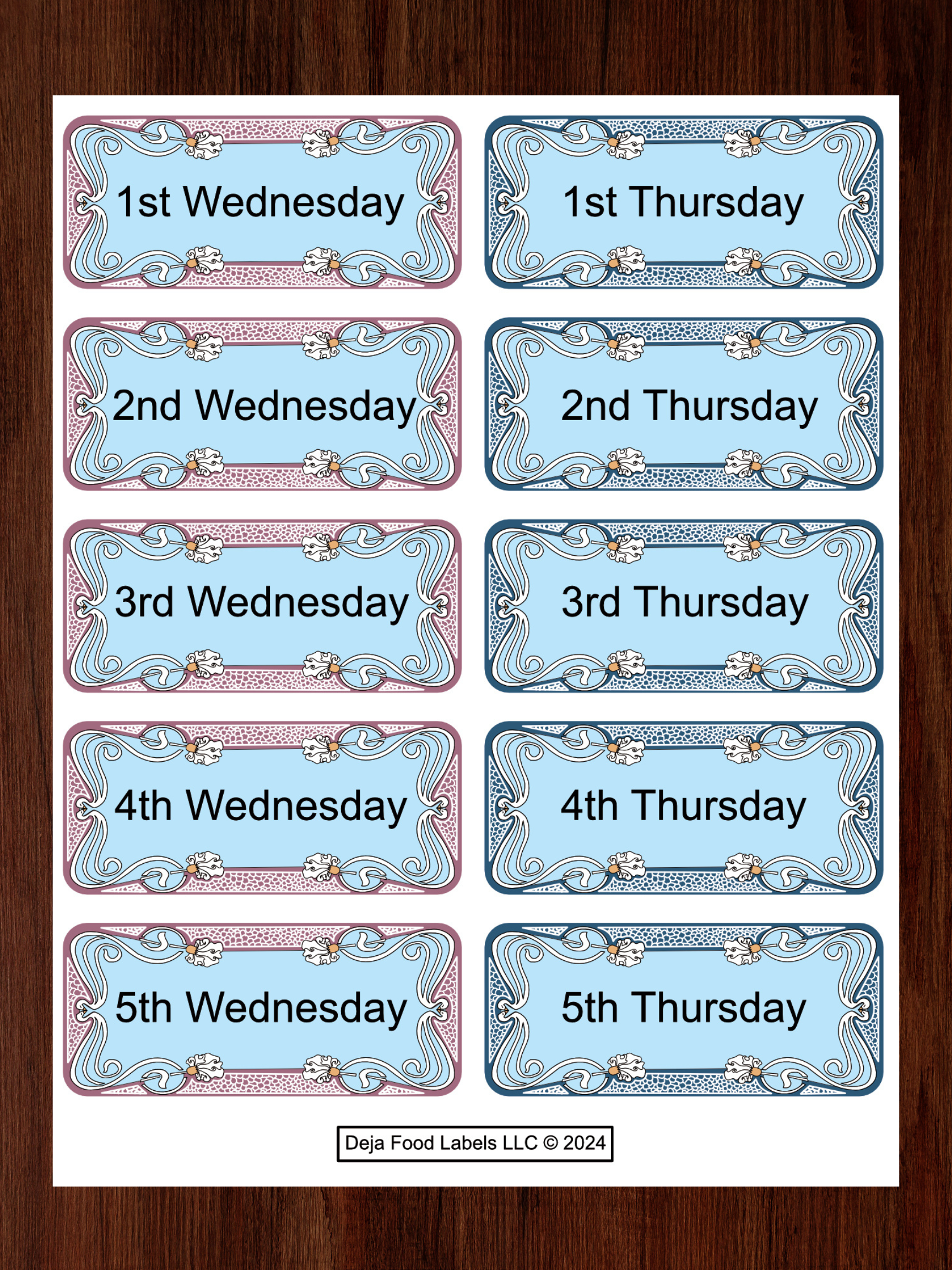 Art Nouveau Medium Pack