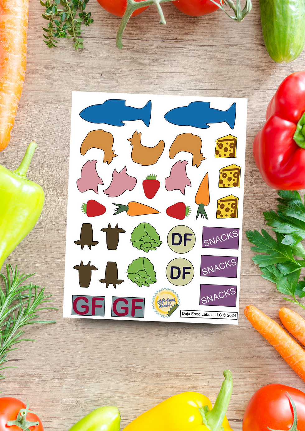 Thumbnail: Removable reusable labels for Deja food labels 
