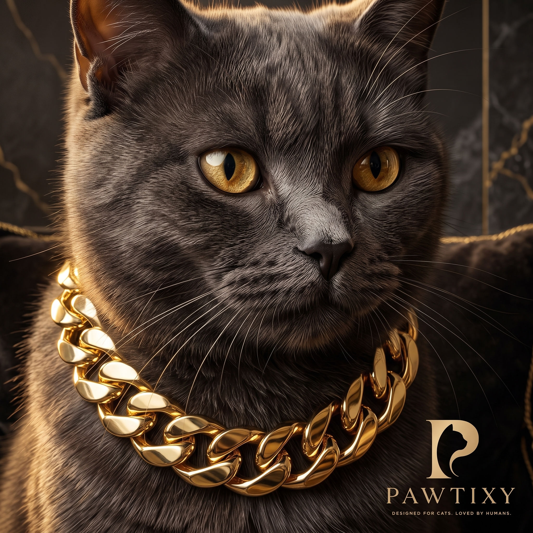 Pet Necklace Chain, Pet Accessories, Gold Chain for Pets