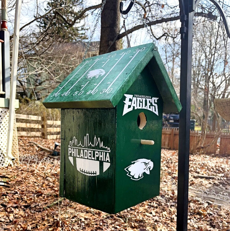 Thumbnail: Go Philadelphia Eagles! This birdhouse represents our beloved Eagles Football Team front and side view