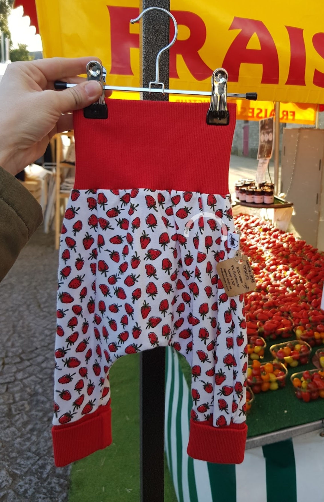  Sarouel évolutif  "fraises"