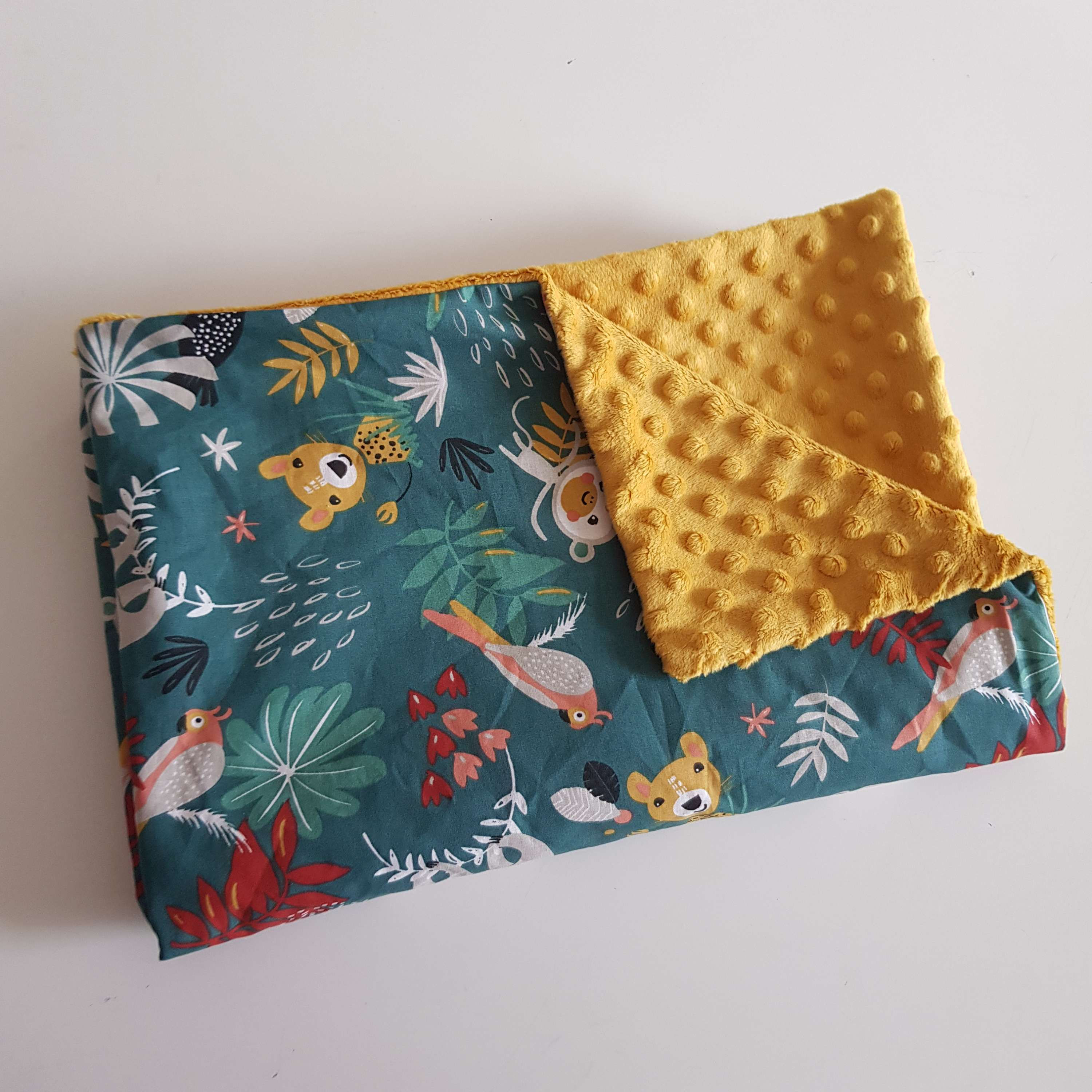 Plaid "Animaux de la jungle" 75x100cm