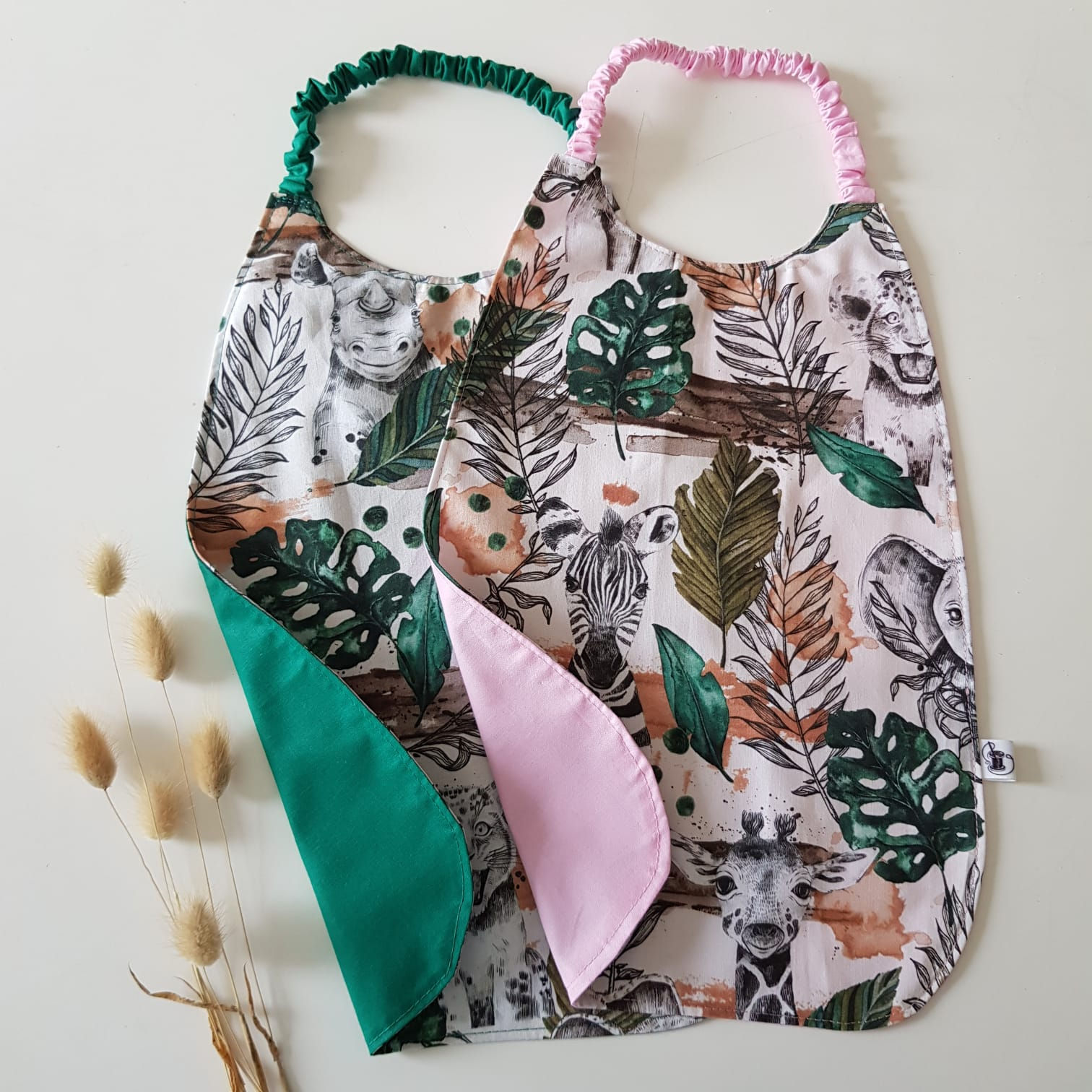 Serviette élastiquée, Collection "Safari"