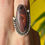 Thumbnail: Indian Paint Stone Asymmetric Ring