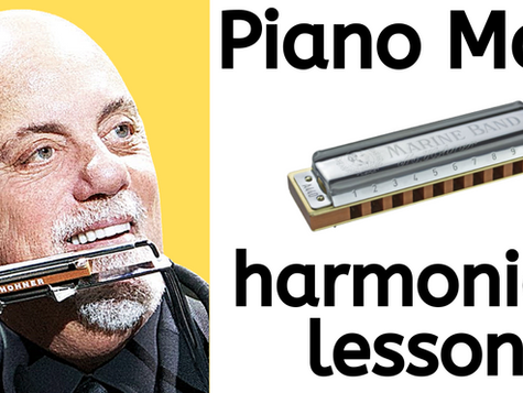 Piano Man by Billy Joel - Harmonica Lesson & Free Harp Tabs (Piano Man on Harmonica)