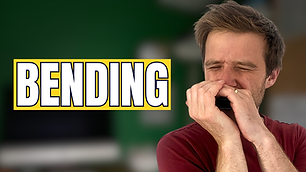 A thumbnail, featuring a photograph of a man, Liam Ward, playing a harmonica and smiling, with the text 'Bending'