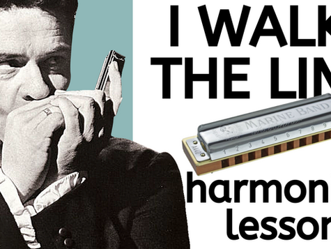 I Walk the Line by Johnny Cash - Harmonica Lesson & Tabs