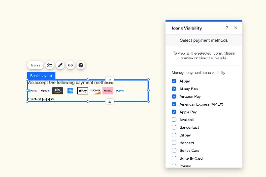 Payment Icons banner