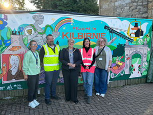 Kilbirnie’s ‘On the Up’ mural transforms town centre with colour and community spirit