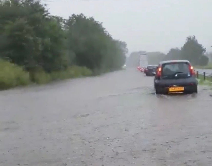 Hundreds of homes left flooded and without power after flash flooding