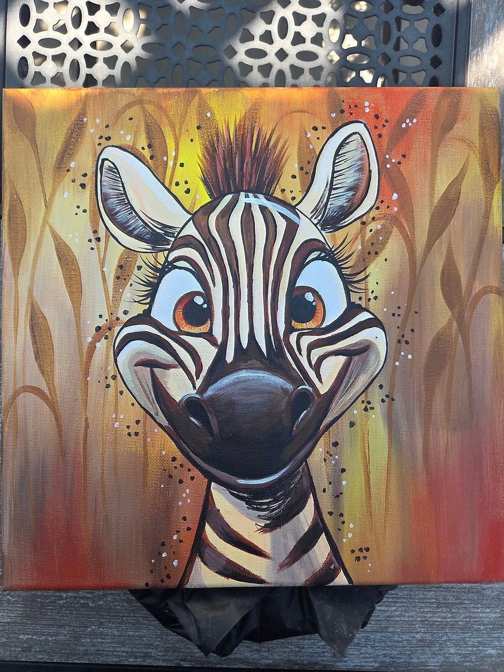 Happy Zebra 12_x12_