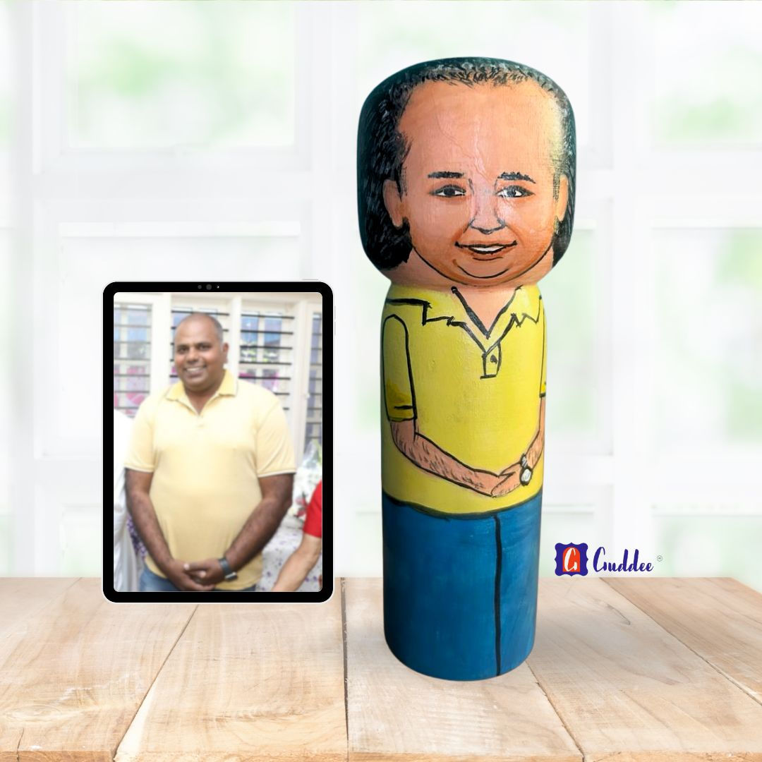 Personalised Elder / Father male single doll- big