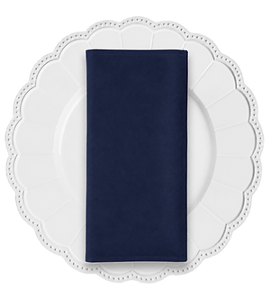 navy blue wedding napkin available to hire