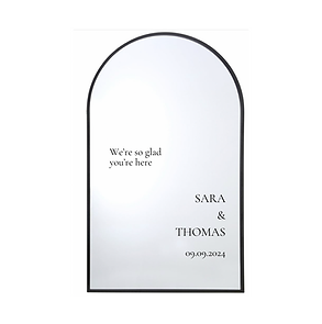 black-framed-signage-mirror-hire-cotswolds