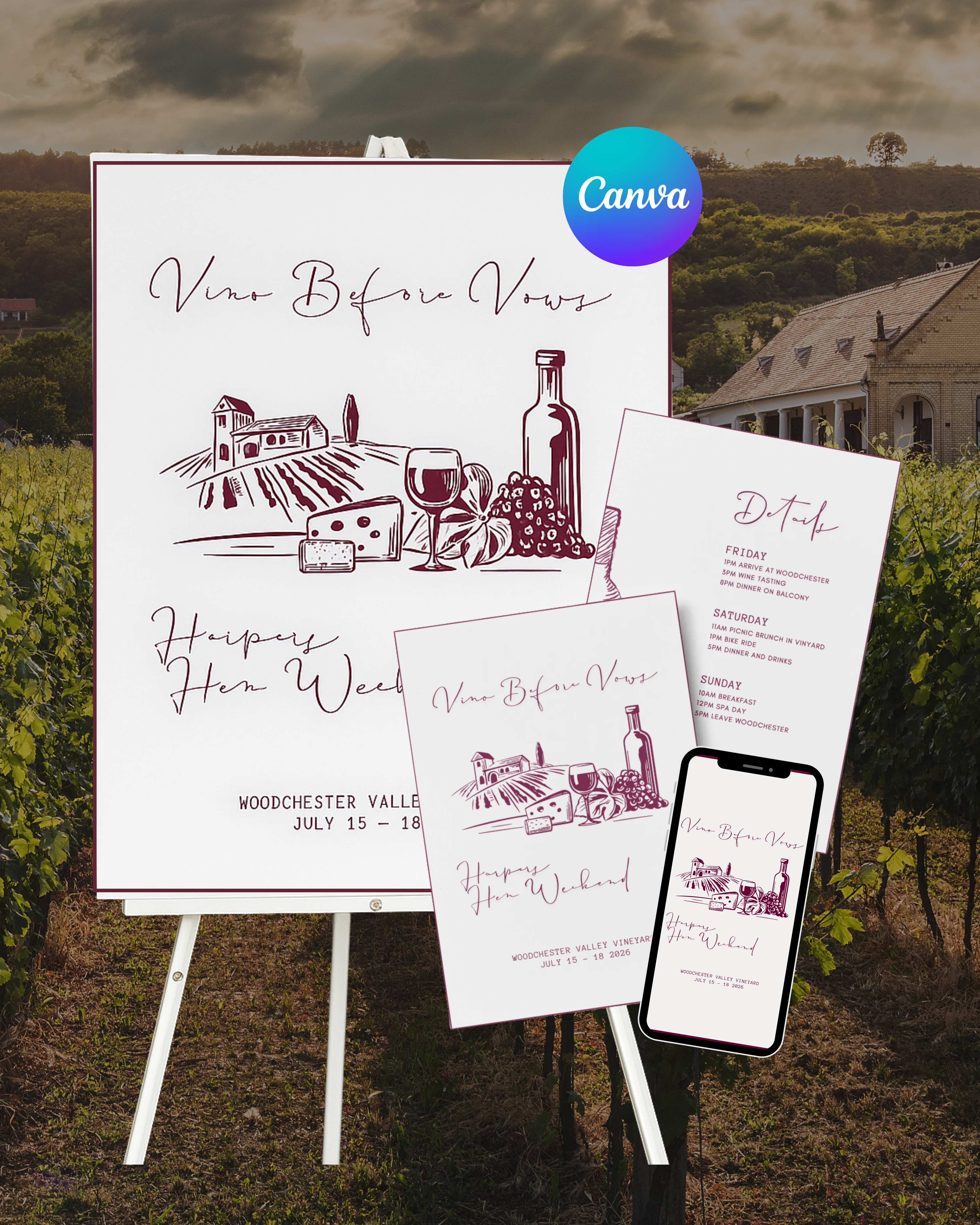Vino Before Vows Hen Do Bundle