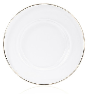 silver rim charger plate for wedding tableware hire