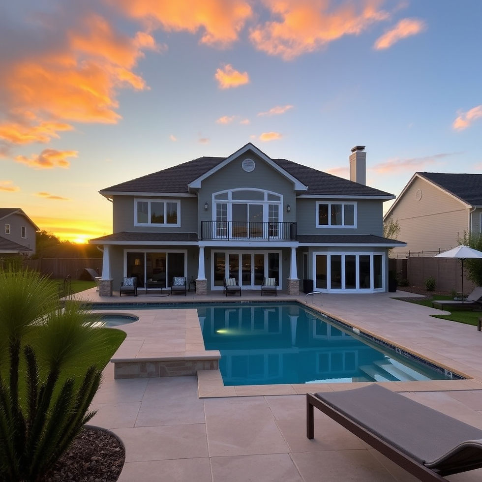 Exterior of the rear of a home taken at sunset.jpg