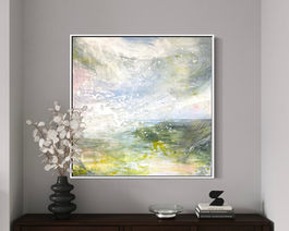 Contemporary landscape painting for the home.