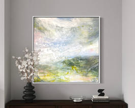 Contemporary landscape painting for the home.