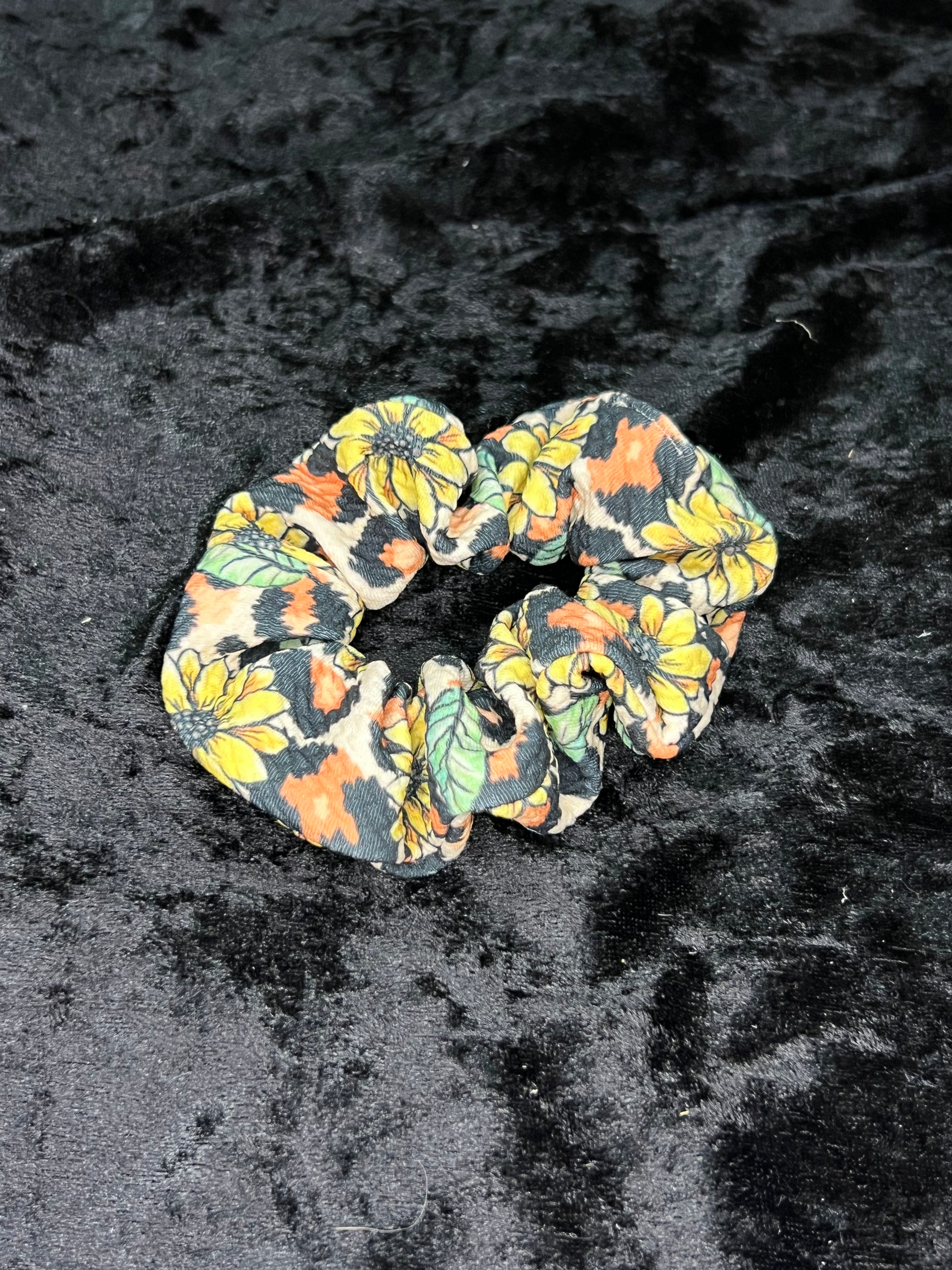 Patterned Fabric Scrunchie