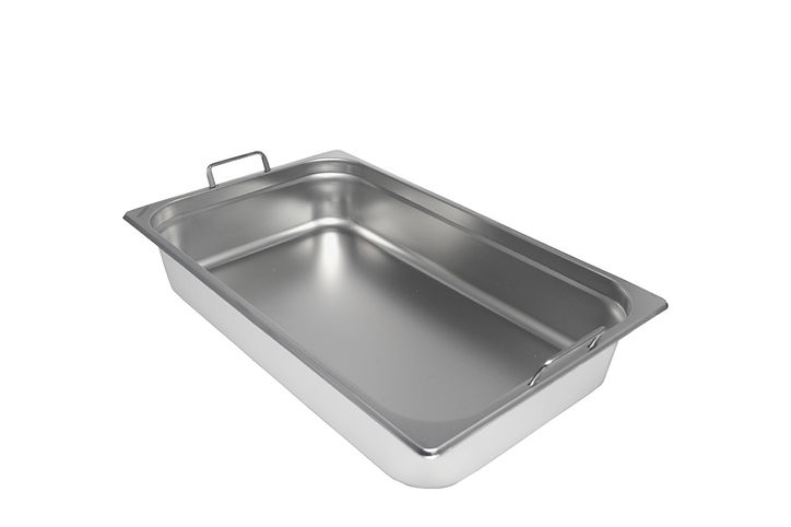 Cubas gastronomicas inoxidables GN 1/1 100mm con asas de Fratelli Import Paraguay