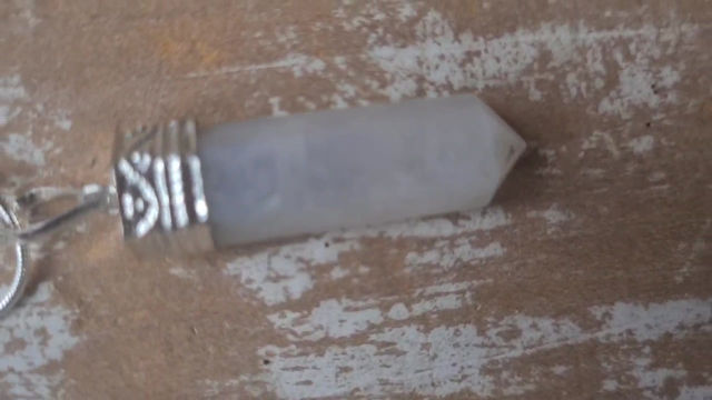 Thumbnail: Rainbow Moonstone Point Necklace 