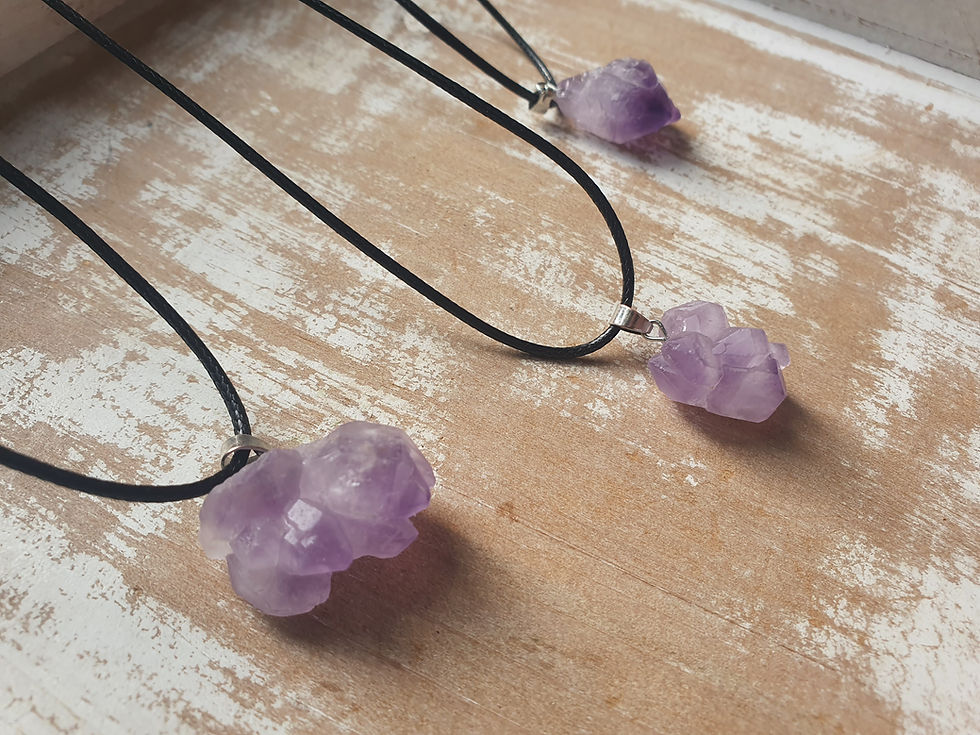 Thumbnail: Amethyst flower Necklace 