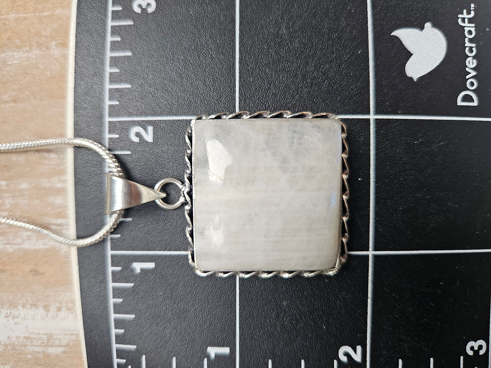 Thumbnail: Rainbow Moonstone Necklace 