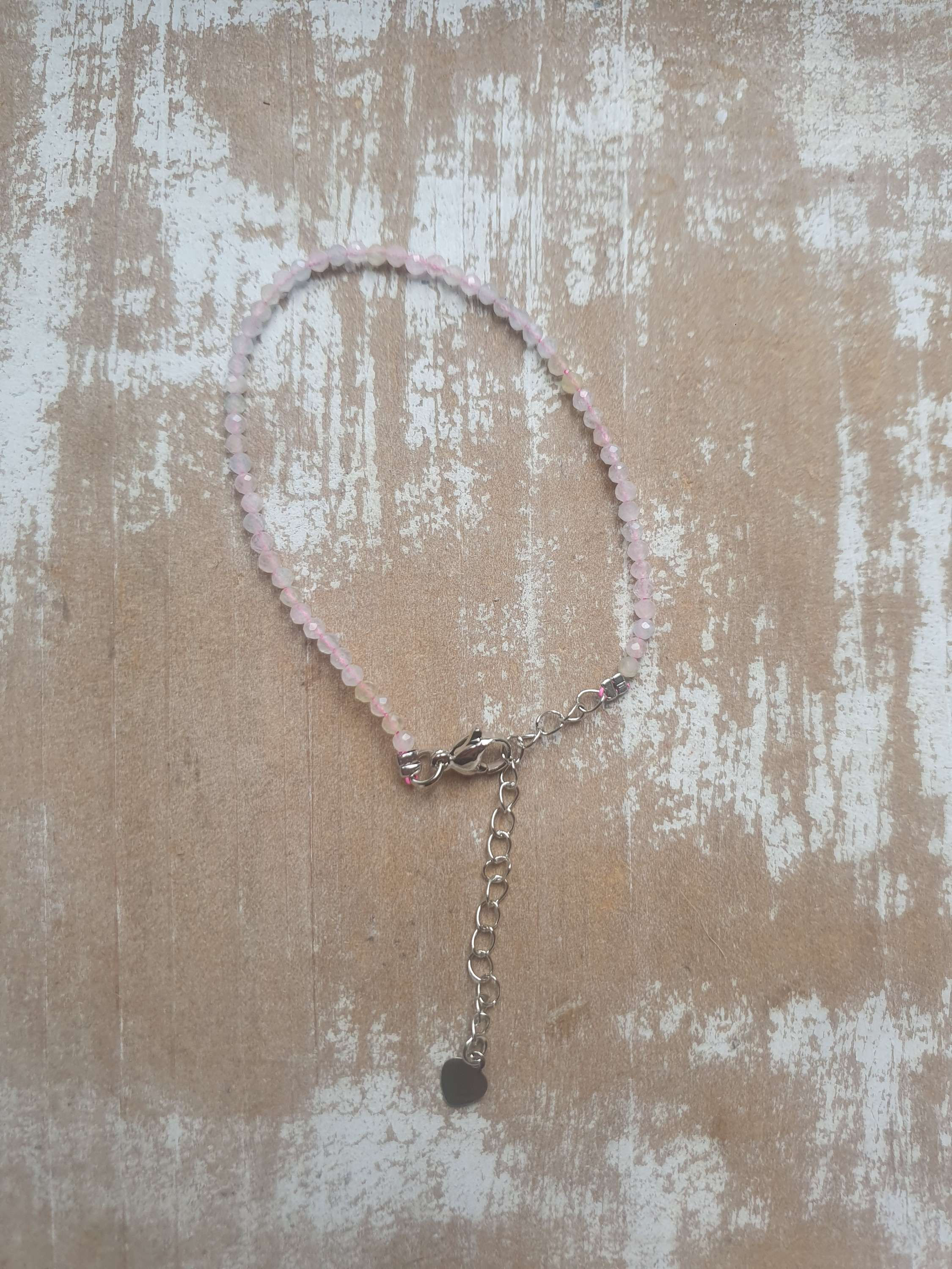 Morganite Baby Beaded Bracelet 