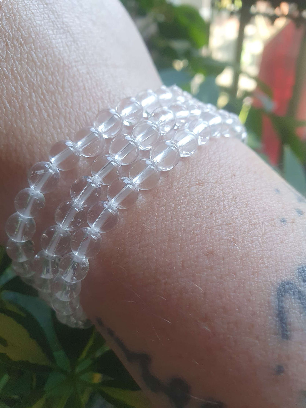 Thumbnail: Clear Quartz Beaded Bracelet 