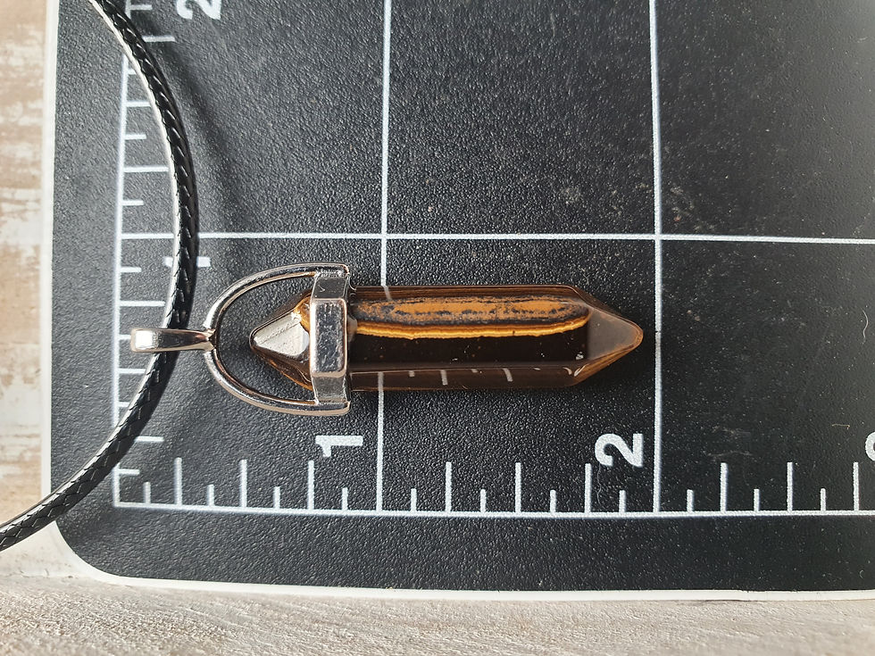 Thumbnail: Tiger's eye point necklace 