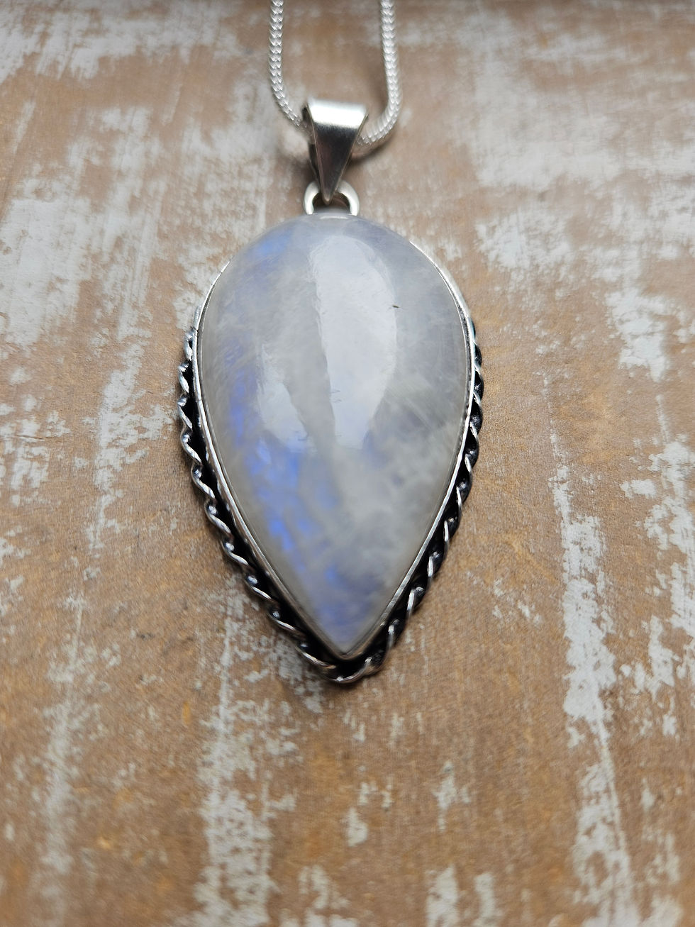 Rainbow Moonstone Necklace