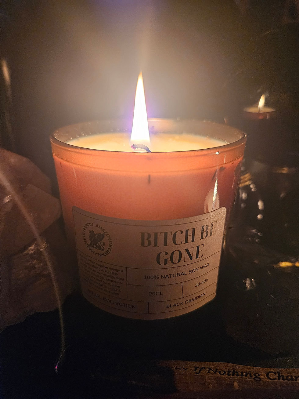 Thumbnail: Bitch Be Gone -Ritual Candle LARGE