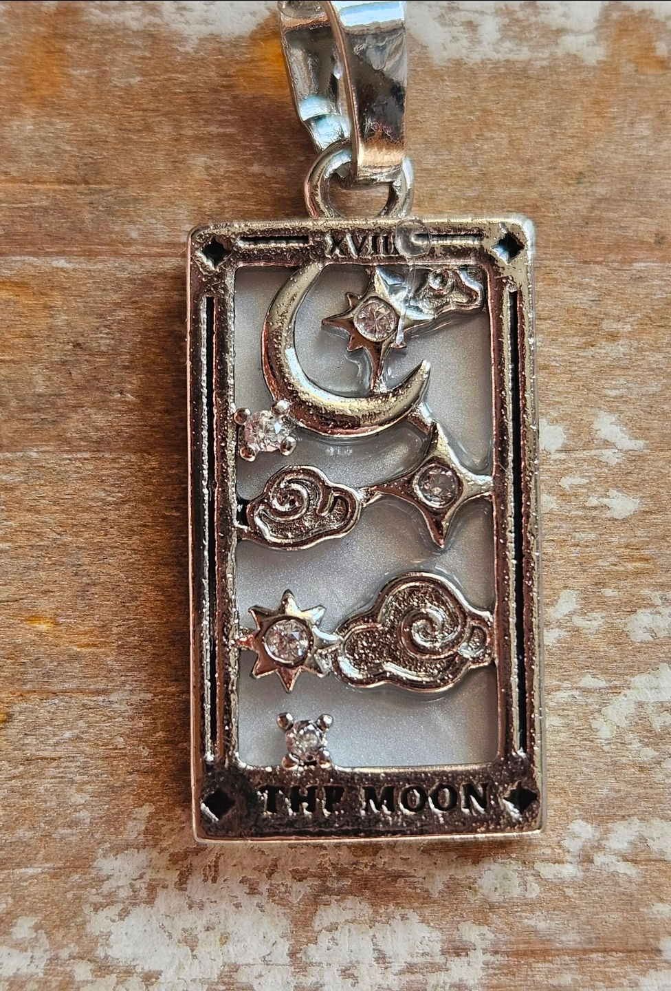 The Moon Tarot Card Necklace