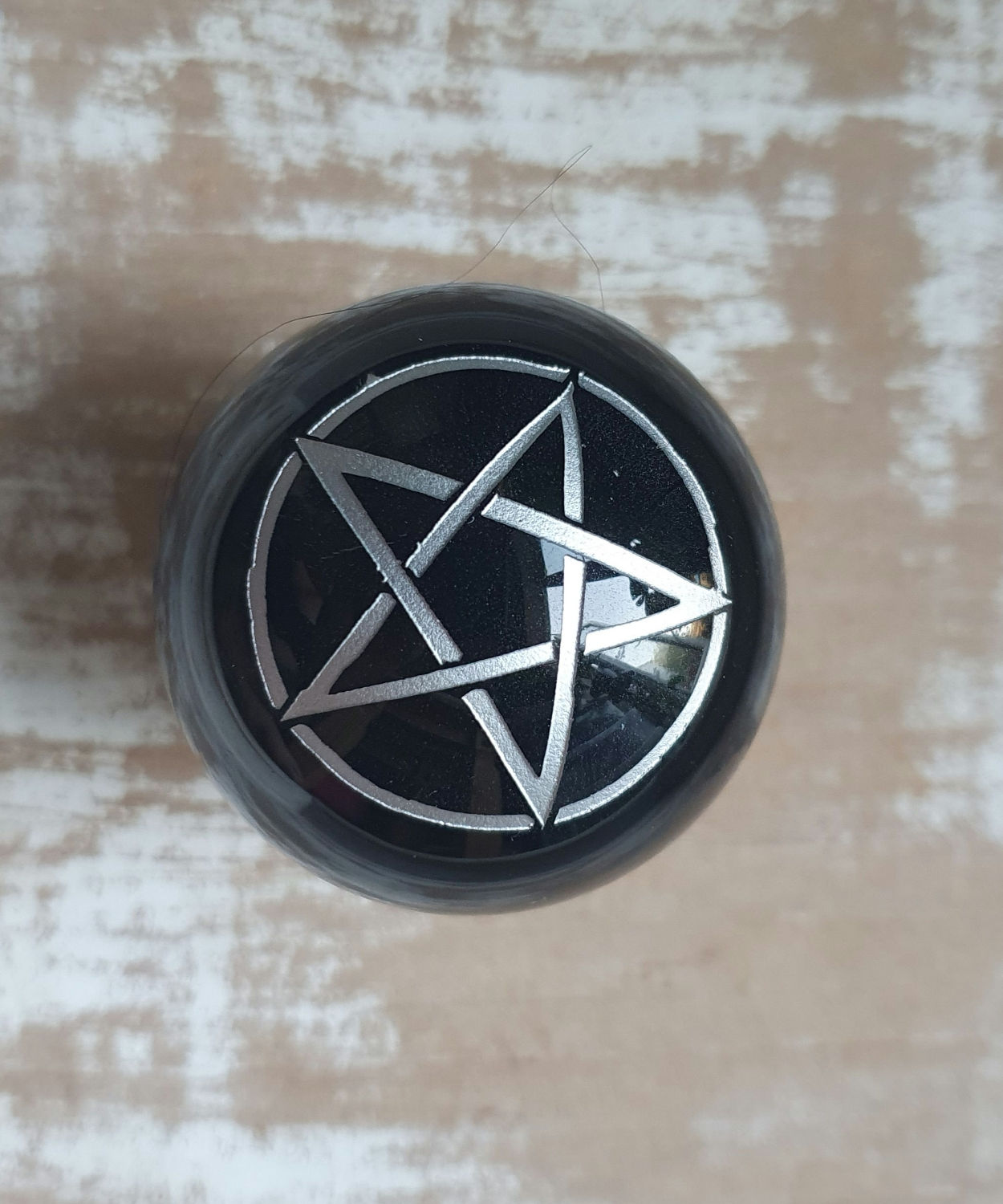 Black Obsidian pentagram sphere