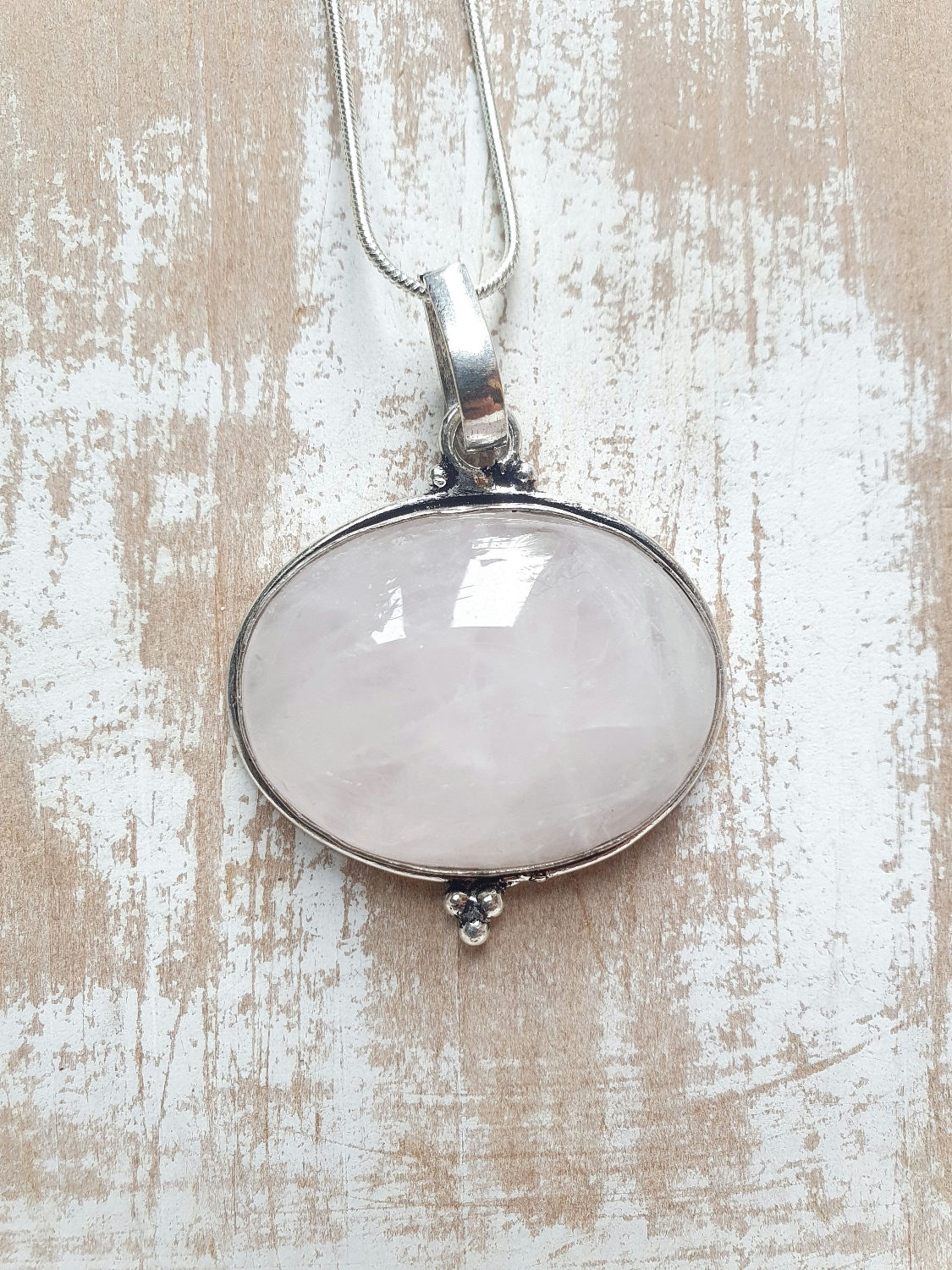 Rose quartz pendant 