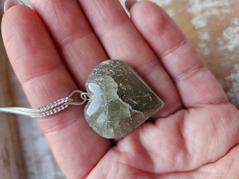 Thumbnail: Green Aventurine heart necklace 