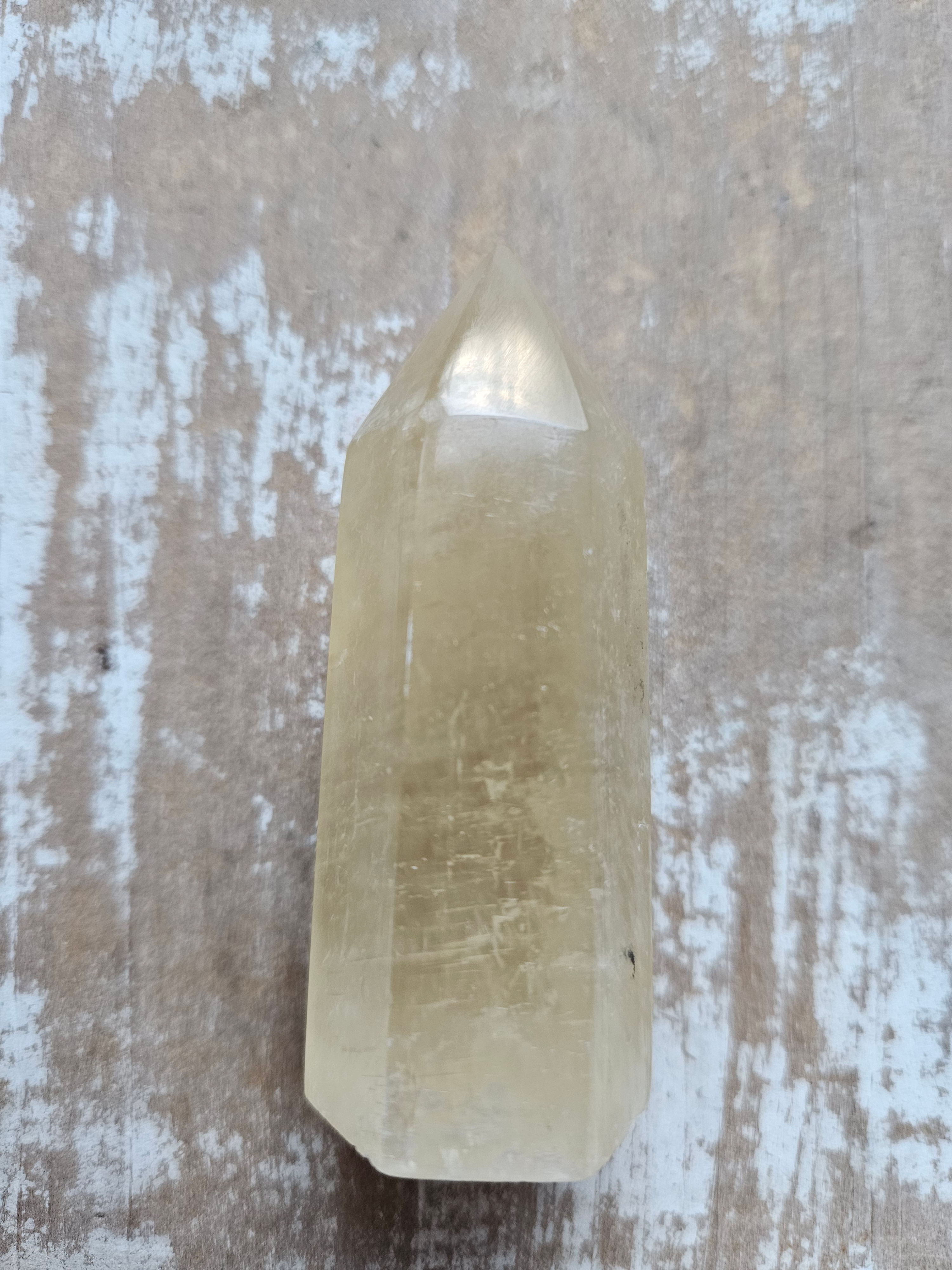 Honey Calcite Tower
