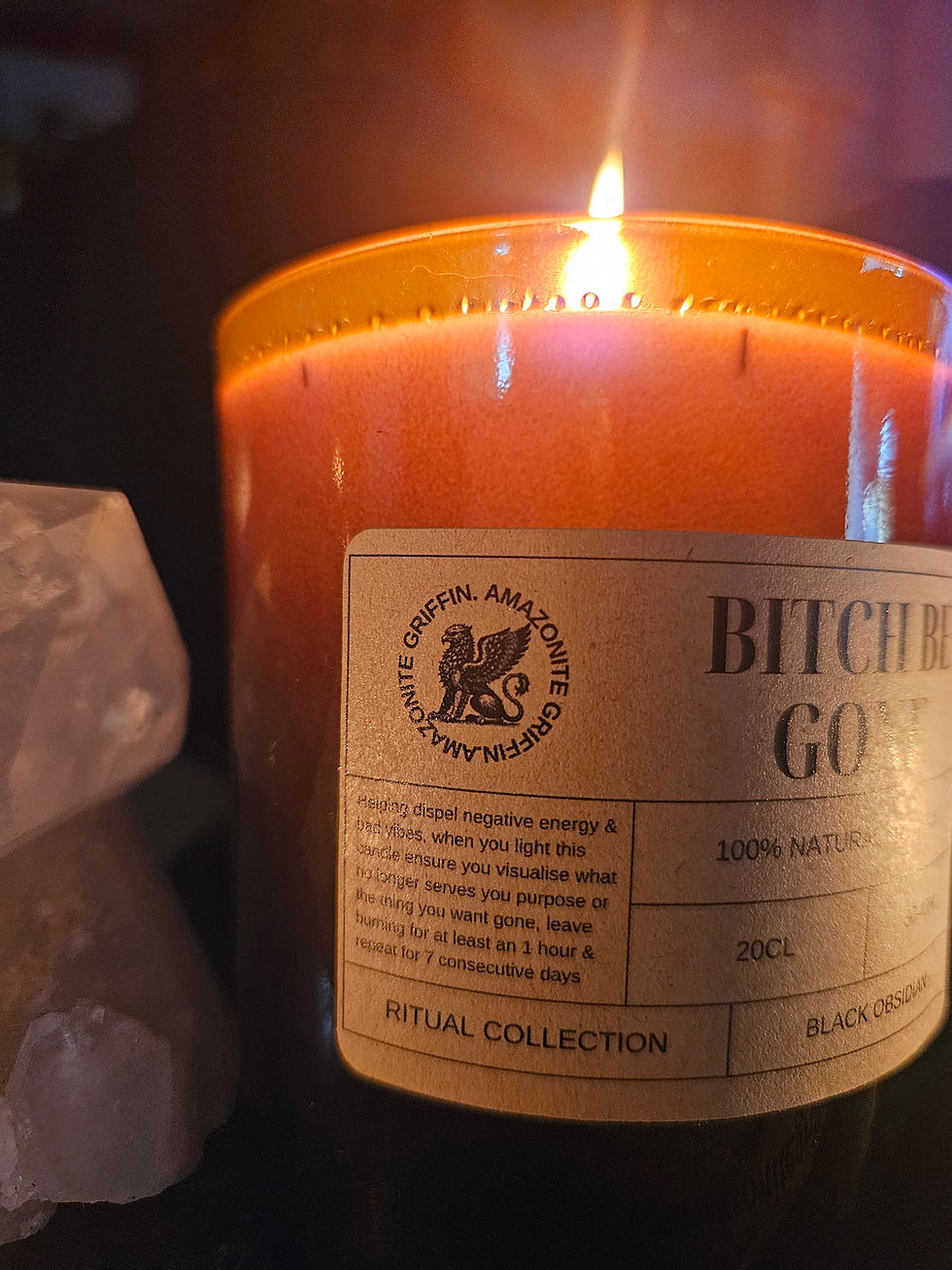Thumbnail: Bitch Be Gone -Ritual Candle LARGE