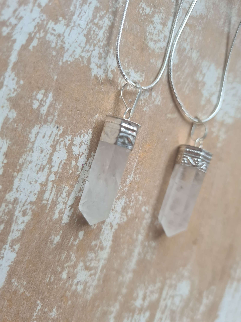 Clear Quartz Point Necklace