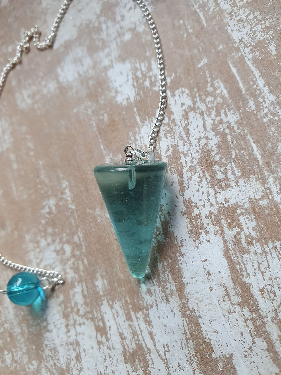 Thumbnail: Blue Obsidian pendulum 