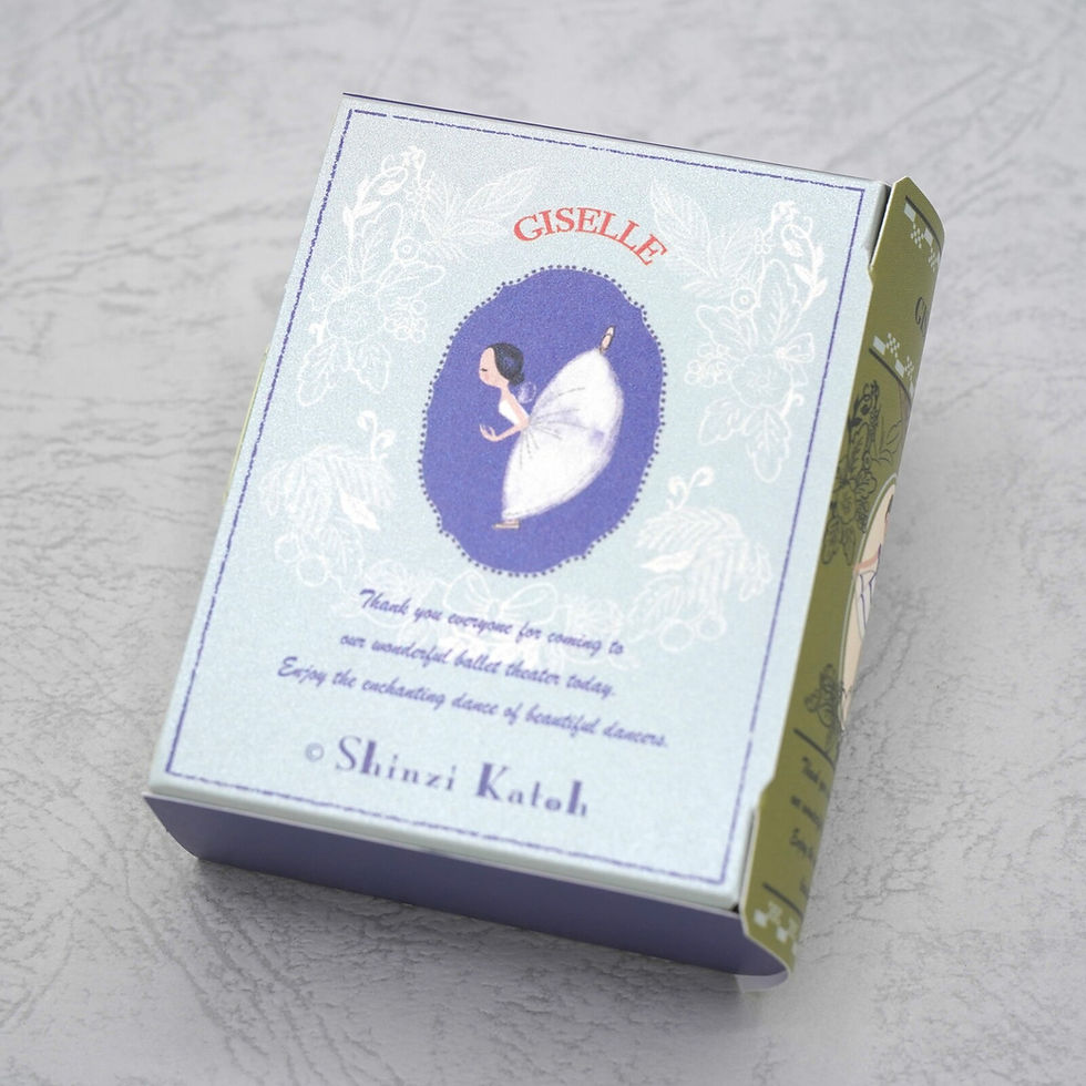 Thumbnail: Book-shaped memo pad featuring ballerina illustration and floral border design