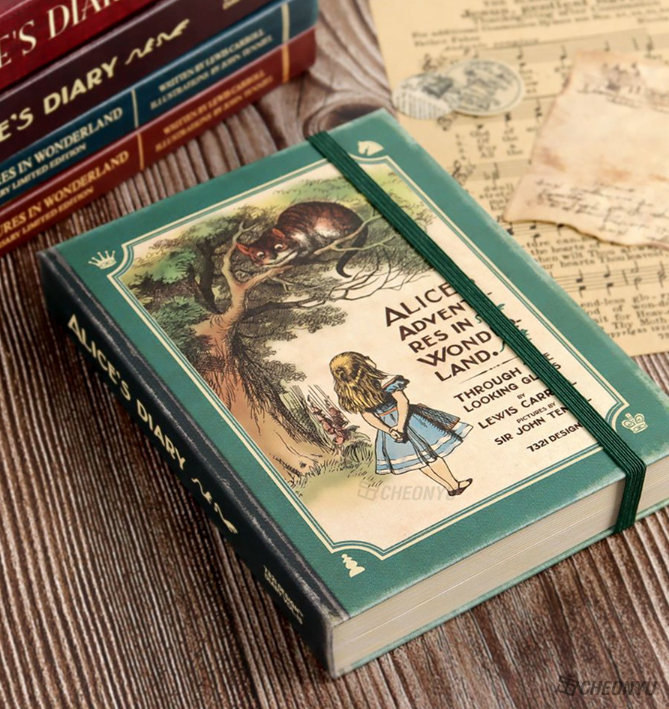 Thumbnail: Alice’s Diary Vol.15 Dark Green Vintage Cover with Alice Illustration