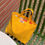 Thumbnail: Graphic intro in Korean describing Ossl yellow linen tote bag mini eco shopper