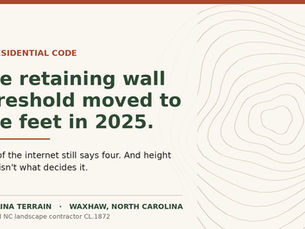 When Does a Retaining Wall Need an Engineer in North Carolina?