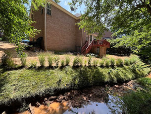 Creekbank Restoration in Matthews, NC – Natural Slope Stabilization Project
