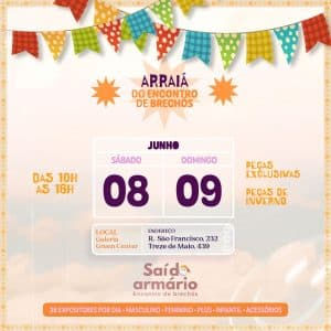 Encontro de Brechós Temático de Festa Junina Traz Opções do Vintage a Peças de Grife