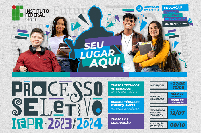 Processo Seletivo IFPR 2023/2024: provas serão aplicadas neste domingo (8) em 28 cidades do Paraná