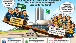 Norte domina Brasília e amplia distância política sobre Sul e Sudeste